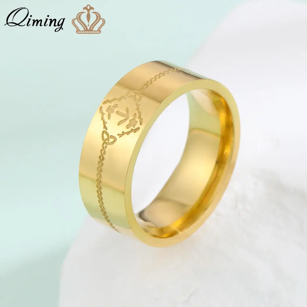 Qiming Viking Raven Celtic Rings For Women Accessori Per Gioielli Slavi Norse Finger Ring Bague