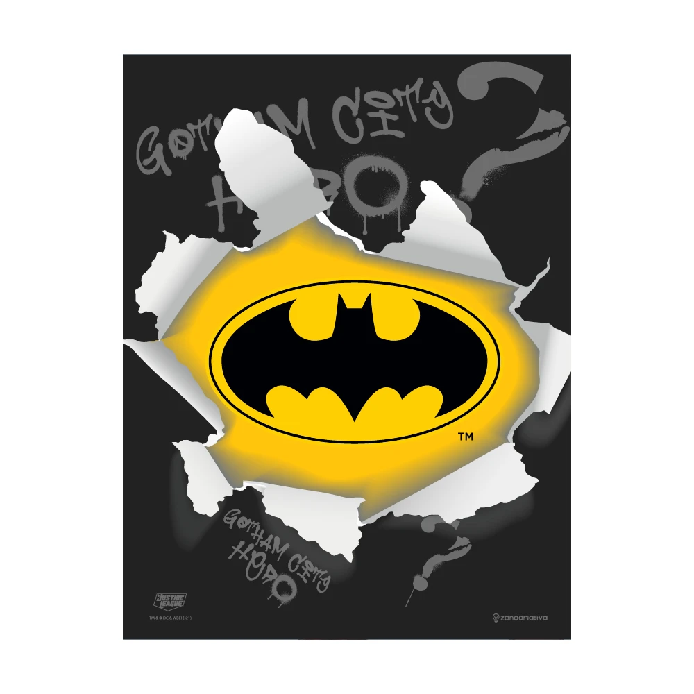 Placa Slim Metal Batman Gotham City Hero - Dc Comics 26x20cm - Plaques &  Signs - AliExpress