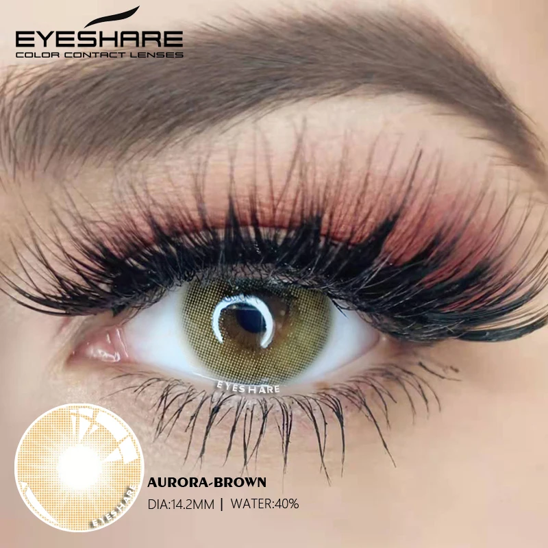 EYESHARE 1 Pair Color Contact Lenses for Eyes Beautiful Pupil Contact Lens Yearly Use Cosmetic Beauty Eye Lenses Colored Lenses
