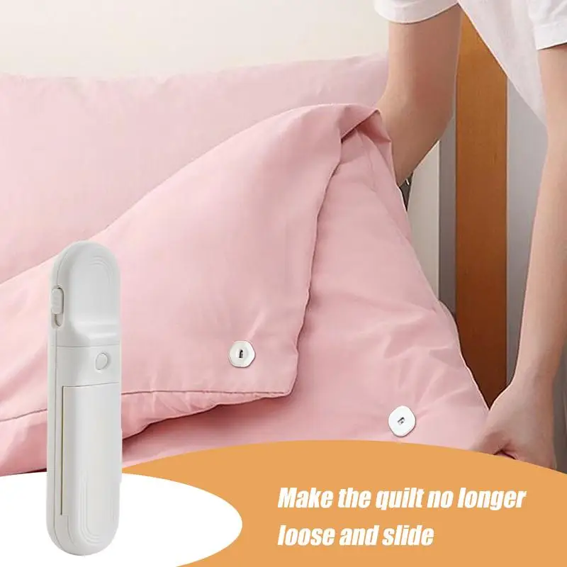 Duvet Cover Pins Quilt Fixator Bedsheet Fasteners With Storage Box Quilt Fixing Clips Small Comforter Fixer For Home 3