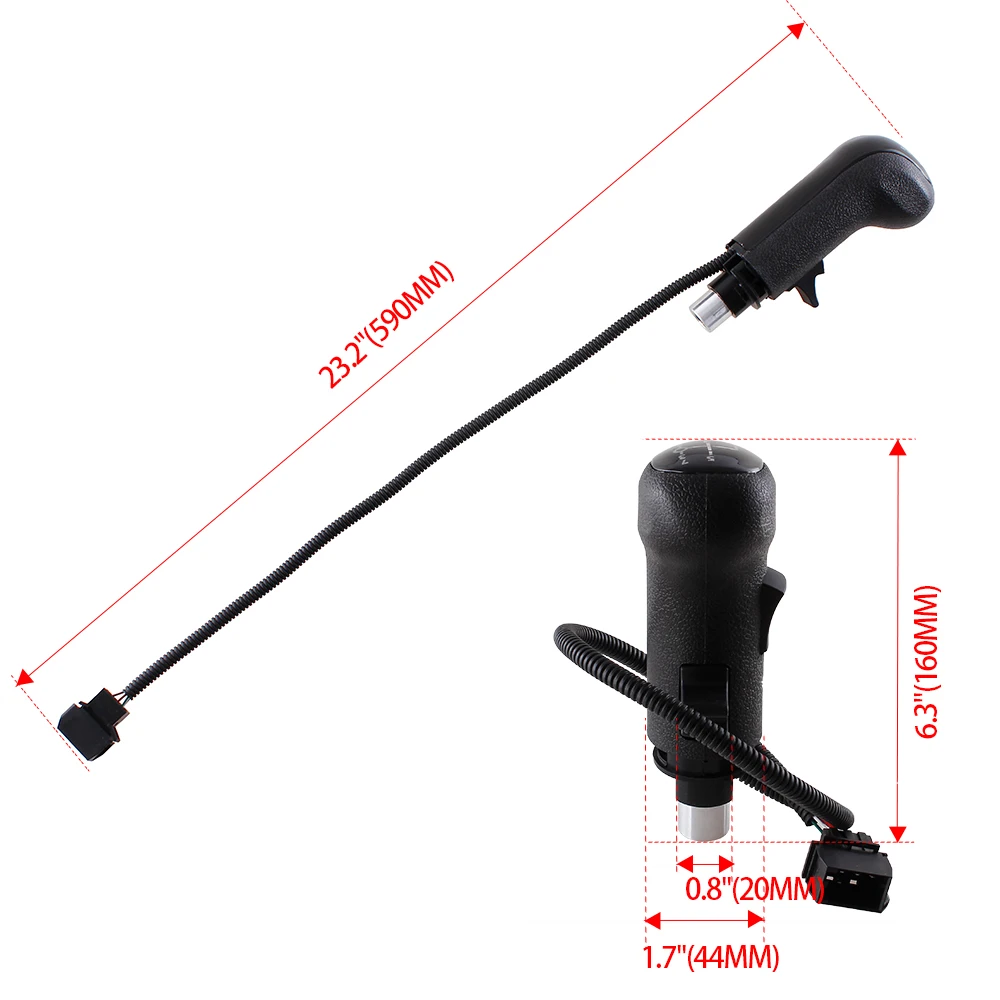 New 6Pin M14x1.5 Truck Electric Gear Shift Lever Knob 8 Speed+R 