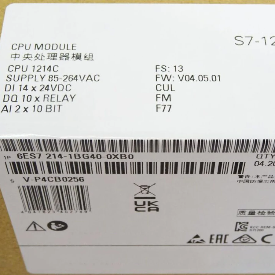 Nuova Cpu Compatta Muslimb S7-1200 1214C Ac/Dc/Relay 6 Es7 Muslimin Box