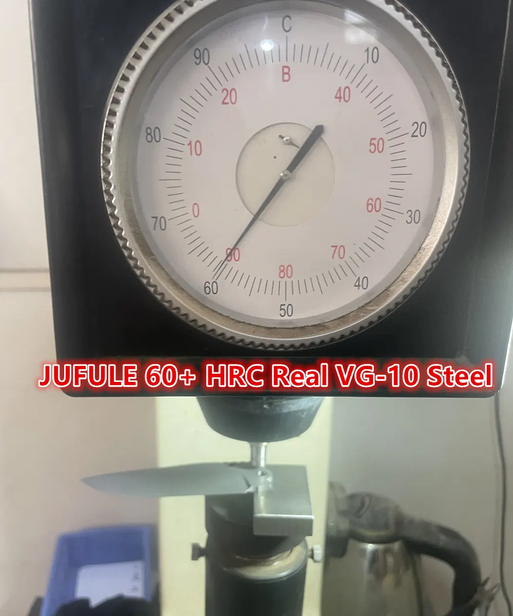 JUFULE Made Mac2 3.5“ 60+ HRC VG10 Blade Titanium Handle Ceramic Bearing Pocket EDC Tool Camping Hunting Outdoor Folding Knife 6