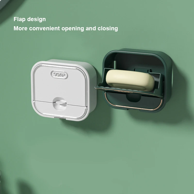 

Бытовая Коробка для мыла и стирки, двойной креативный семейный контейнер для хранения, многофункциональный настенный ящик без отверстий, стойка для мыла и посуды