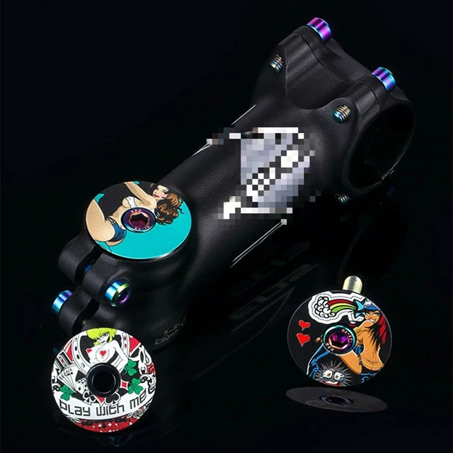 Cappello Sterzo Bici In Alluminio - Per Forcelle 1 1/8", Stile Star, Con Bullone M6 - Foto 2