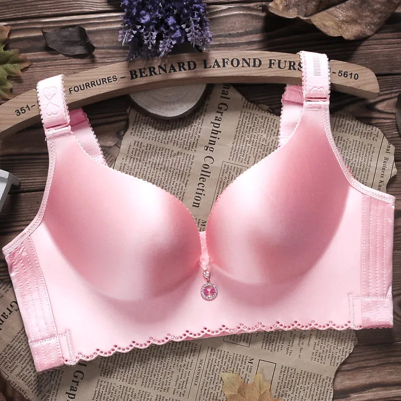 hot full cup thin lingerie small bra plus size wireless adjustable ladies bra cup b c d cup plus size lace bra