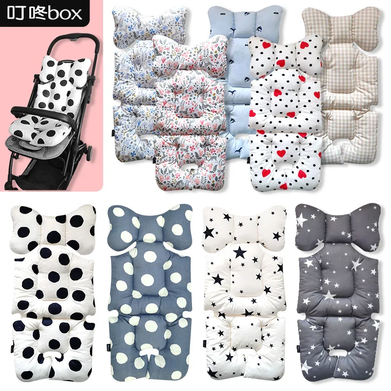 

Baby Stroller Cotton Pad Children's Mat Stroller Cotton Cushion Winter Warm Cushion Four Seasons Universal Two Sides