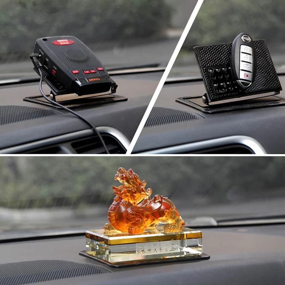 Car Dashboard Multifunctional ic Portable Phone Holder Silicone Anti-Slip Mat GPS Navigator Mount Bracket Interior