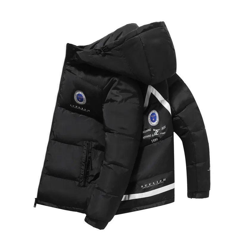 -20 Degree Winter Parkas Men Down Jacket Men Puffer Jacket White Duck Down Jacket Hooded Snow Outdoor Thick Warm Padded Coat