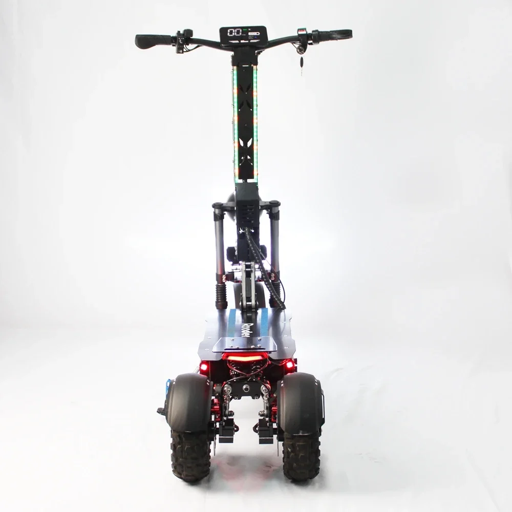 Rooder foldable 6000W dual motor 11 inch three wheel 60v 65ah large battery China warehouse electric scooter