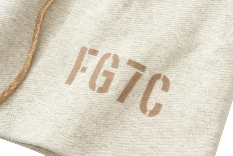 FG7C Sweatshort Fashion Top Quality 1:1 FG7C Letter Print Men's Hip hop Streetwear Drawstring Shorts Cotton High Street Short
