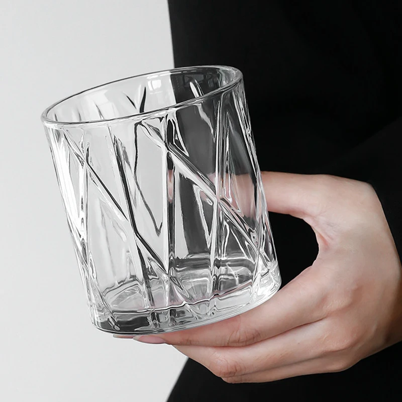 335ml Fashion Whiskey Glass Glassware for Cocktail Scotch Bourbon Gin Vodka Brandy Party Creative Beer Cup Transparent Drinkware