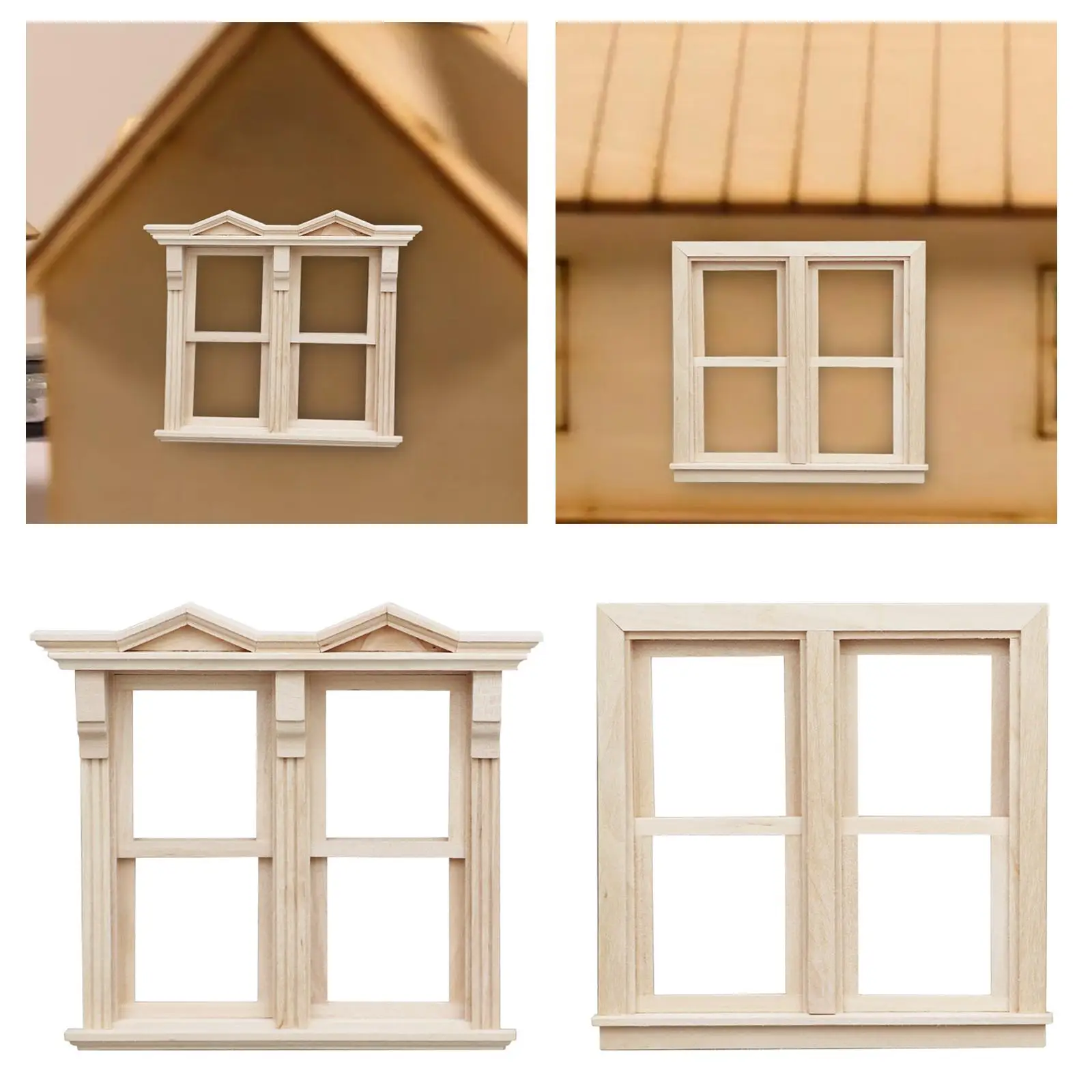 

1:12 Scale Miniature Dollhouse Window Ornament for Living Room Study