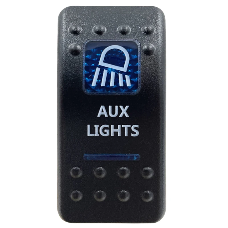 Blue LED Rocker Switch Button - Enhanced Interior Lights & Camper Accessories
