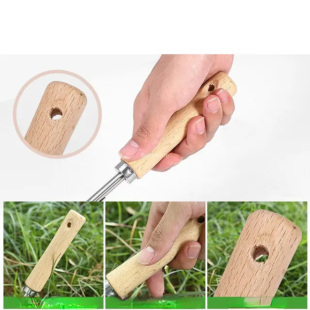 Rozsdamentes Acél Kézi Kültéri Kézzel Kezelt Szerszám Eltávolító Mezőgazdasági Puller Digel Ásás Ligént - Image 4