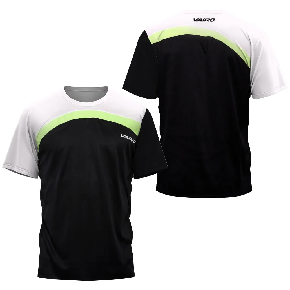 

2024 Men's Quick-drying Badminton Sport T-shirt Breathable Tennis Training T-shirt Summer Men's Short-sleeved Blazer Top