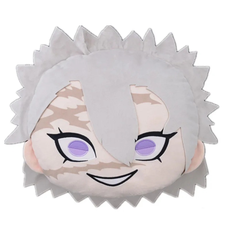 

New Anime Demon Slayer Sanemi Shinazugawa Face Plush Pillow Cushion Kids Girls Stuffed Toys For Children Gifts