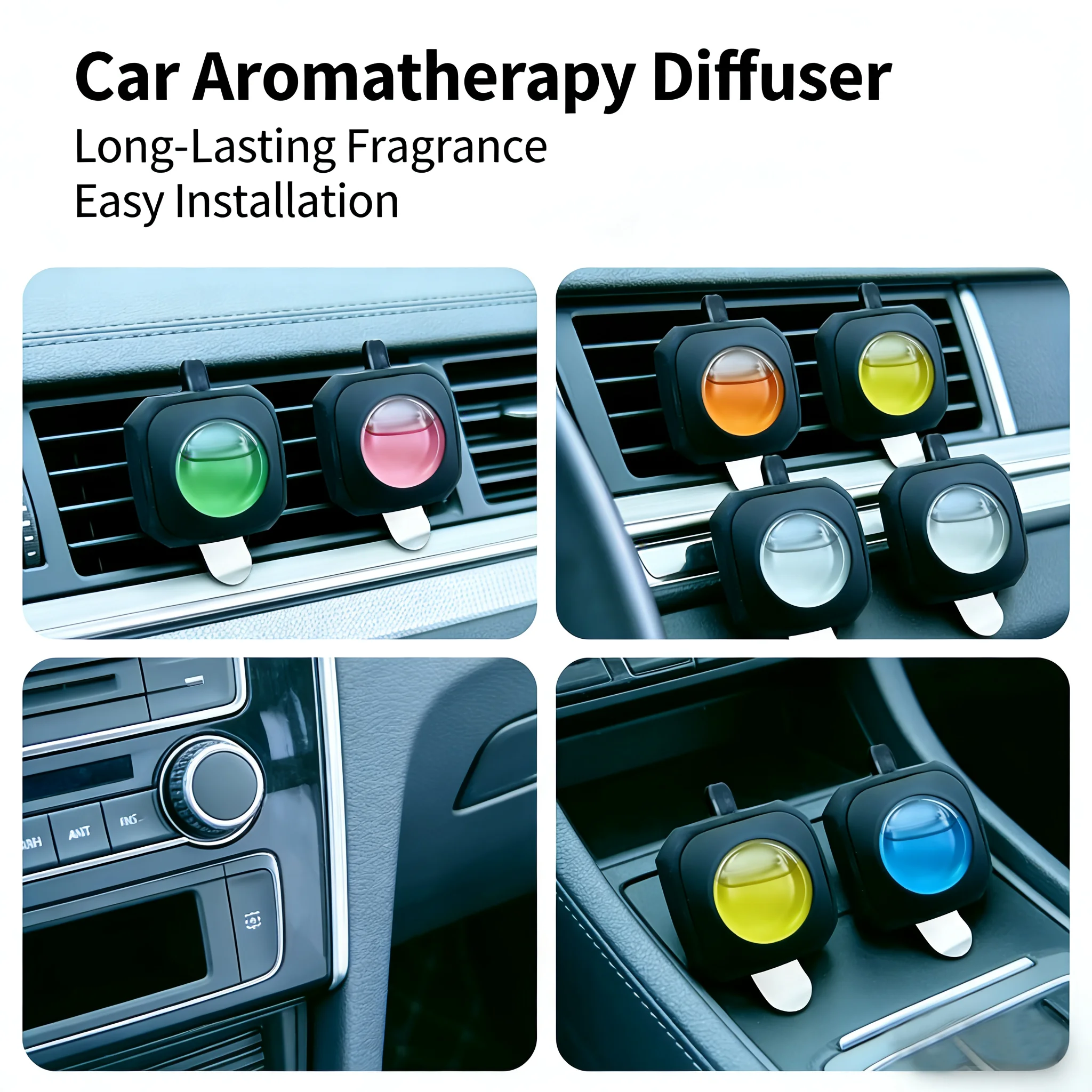 Car aroma essential oil automatic air outlet adjustable size, air fresh and long-lasting fragrance, wardrobe, bathroom 3