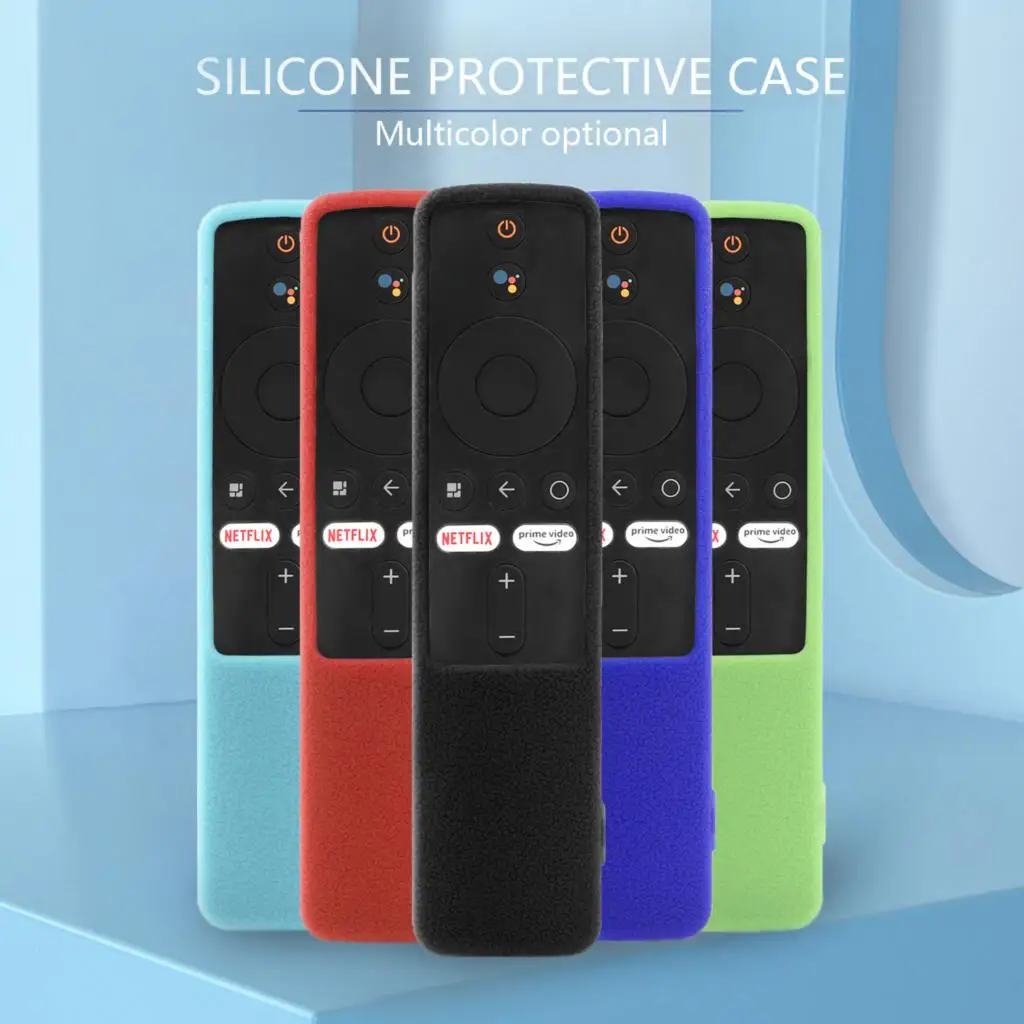 Custodia In Silicone Fluorescente Con Cordino Per Telecomando TV BoxS XMRM-M8 XMRM-M3 - 2