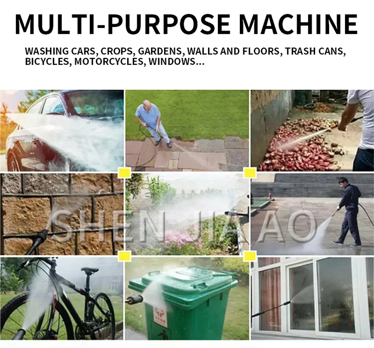 Portable High-Pressure Water Pump Car Washing Machine 220V Small Household Autom