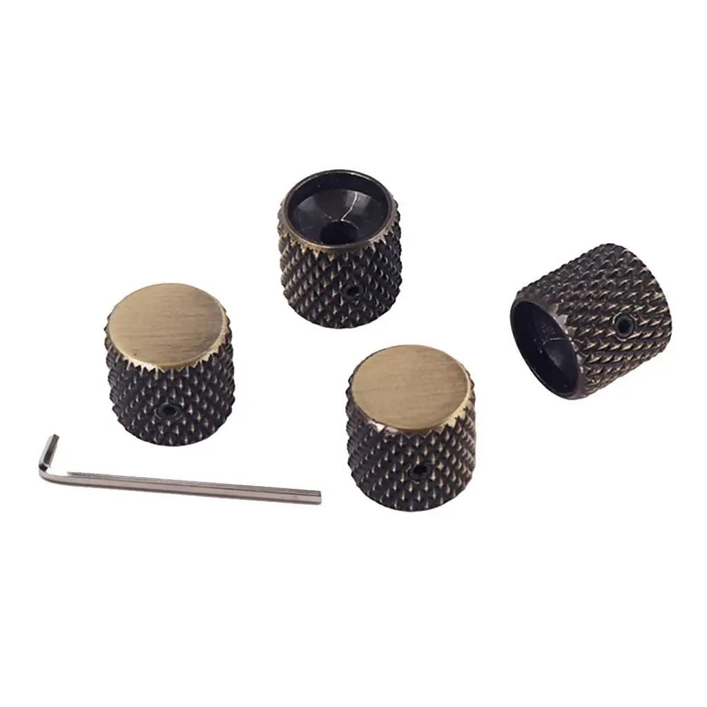 Guitar Knob Made of Quality Alloy Bronze Color Screws Fixing Or