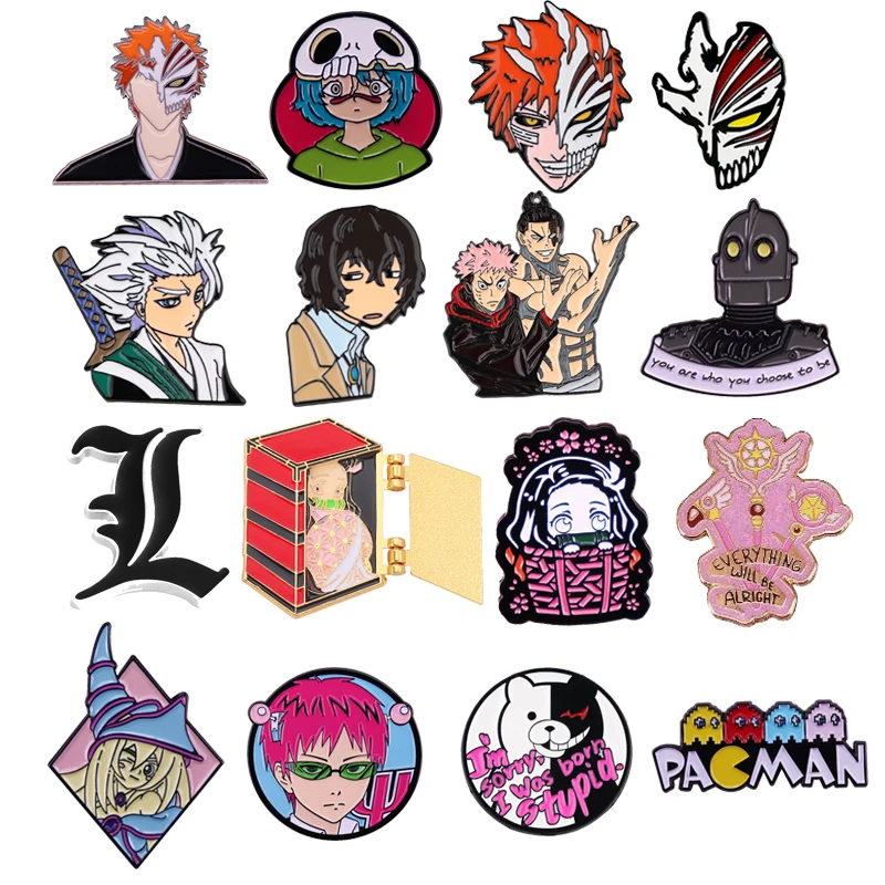 

Anime Manga Pins for Backpacks Lapel Pins on Clothes Enamel Pin Jewelry Accessories Badges Brooches for Briefcase Gift