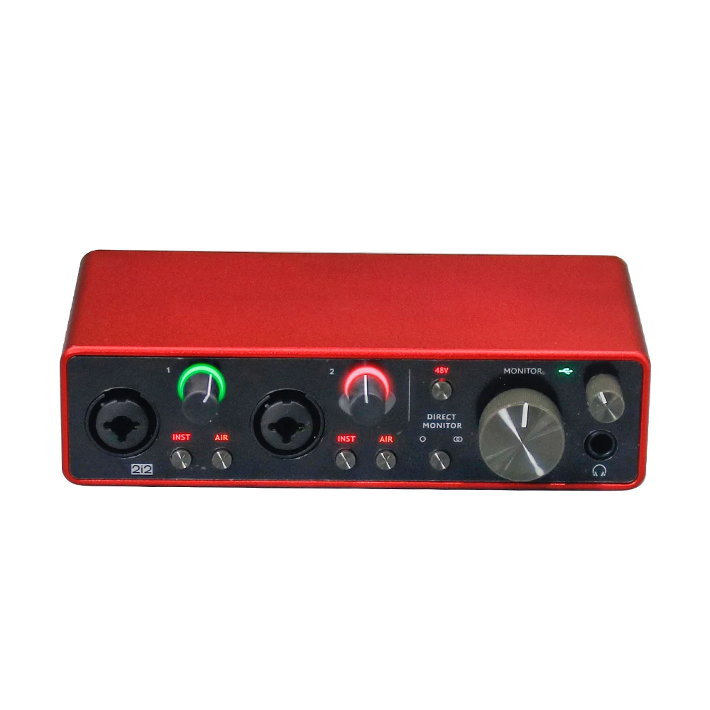 

New Upgraded Scarlett (3rd gen) professional recording audio interface USB sound card with mic preamp
