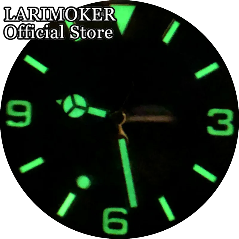 LARIMOKER 36 mm/39 mm Saphirglas, Edelstahl, zweifarbig, goldenes Uhrengehäuse und Armband, Herrenuhr NH35 PT5000, Automatikwerk – Detail 14