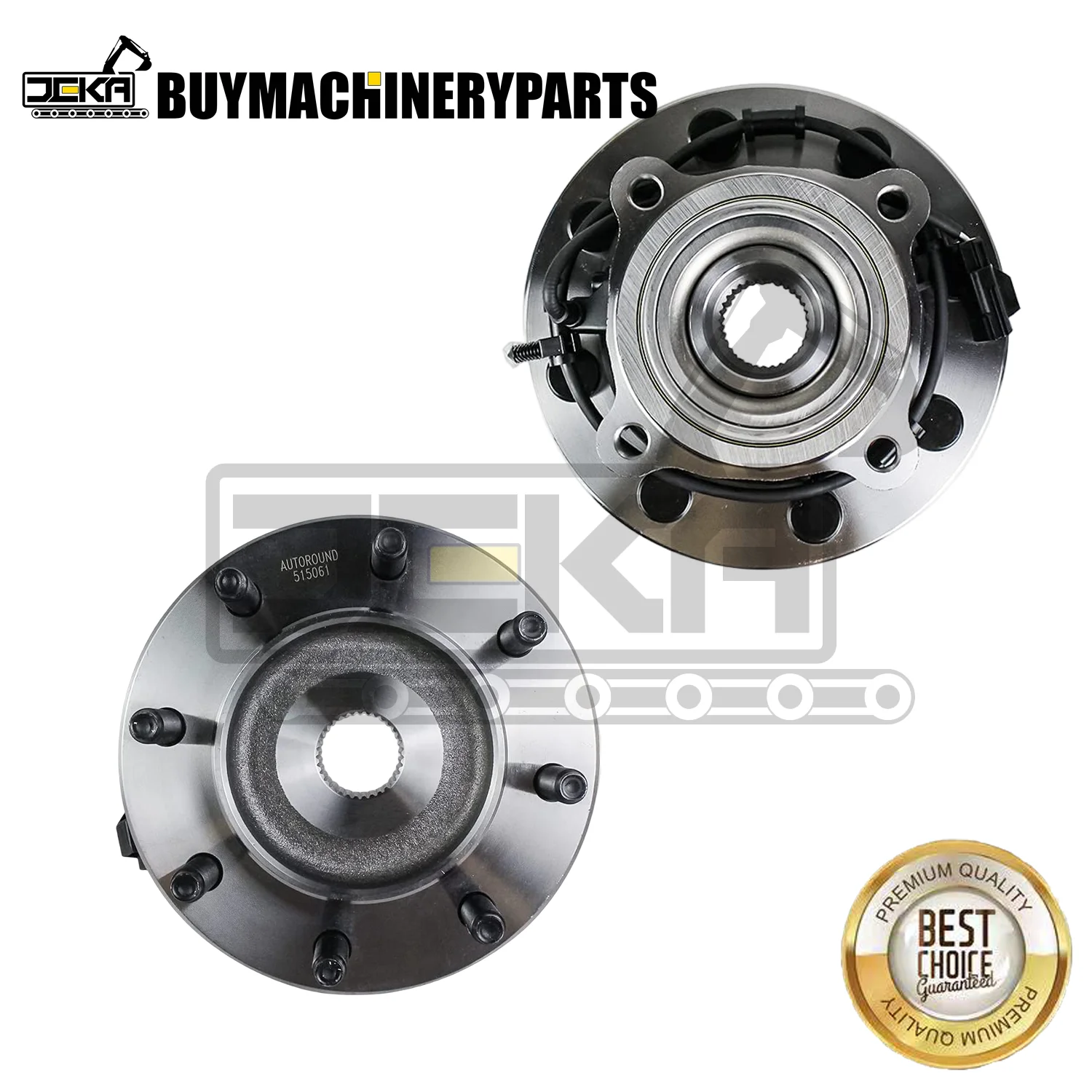 

515061 [2-Pack] 4WD Front Wheel Hub and Bearing Assembly Fit for 4x4 Dodge Ram 2500 3500 2003 2004 2005 8-Lug W/ABS