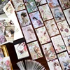 100pcs/pack Floral Materials Paper Mini Book DIY Scrapbooking Art Collage Photo Album Decor Junk Journal Craft Paper 5