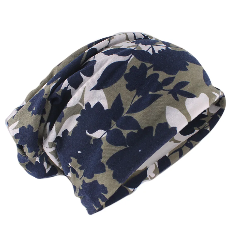 Top Mode Frauen Herbst warme Mützen Schädel für Mädchen Frühling Schal Hut im Freien Blumen Gorras Hip Hop Tanz Motorhaube Verkauf – Detail 6