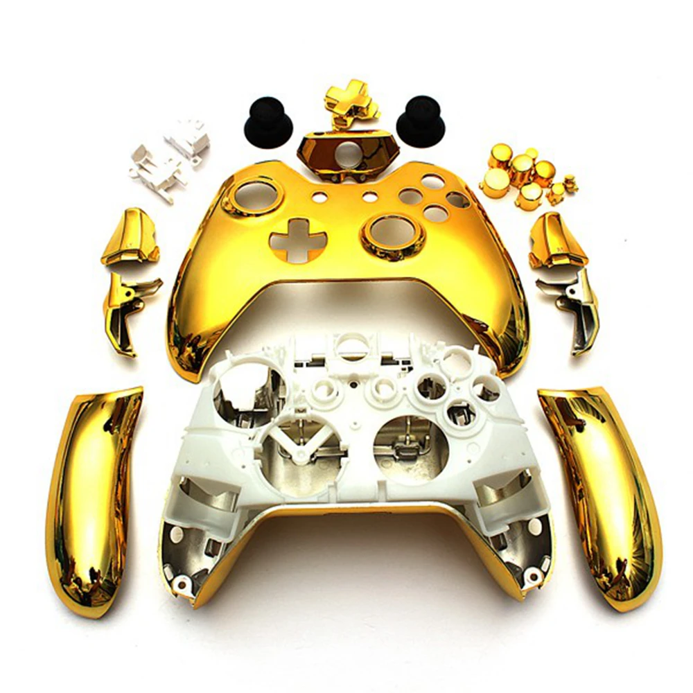 GoldHousingFaceplateShellForXboxOneControllerCasewithfullset