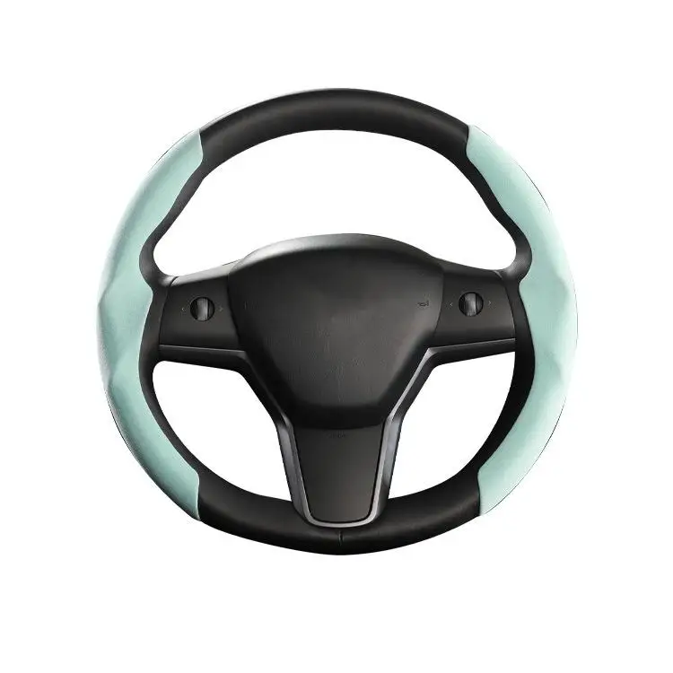 

Car Steering Wheel Cover Anti-Slip Wrap Cover Protector Compatible For Model Y 3 2016 - 2023 Interior Accessories
