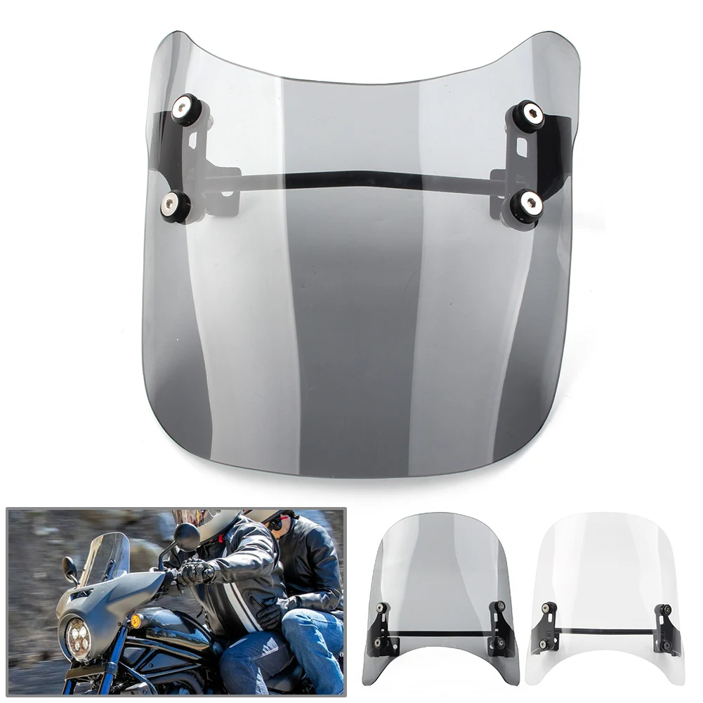 Parabrezza Moto Parabrezza Parabrezza Scudo Deflettore Per Honda Rebel 1100/Dct 2021 2022 2023 Plastica Abs