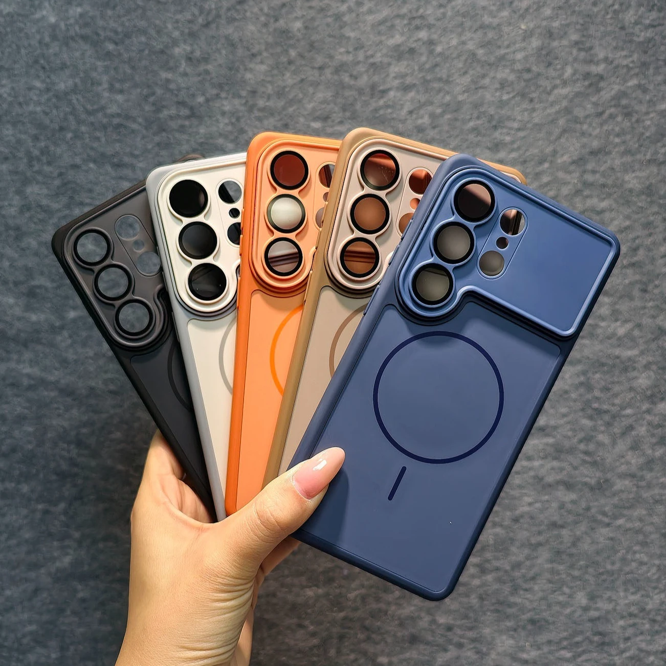 Enhanced Magnetic Glass Lens Protection Case with Large Window & Wireless Charging for Ultimate Shockproof Defense
