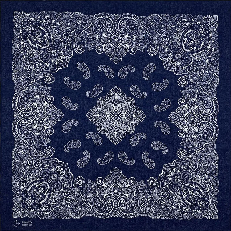 Hip Hop Amoeba Cashew Cotton Square Scarf Bandana Scarf Headband Paisley Gifts Unisex