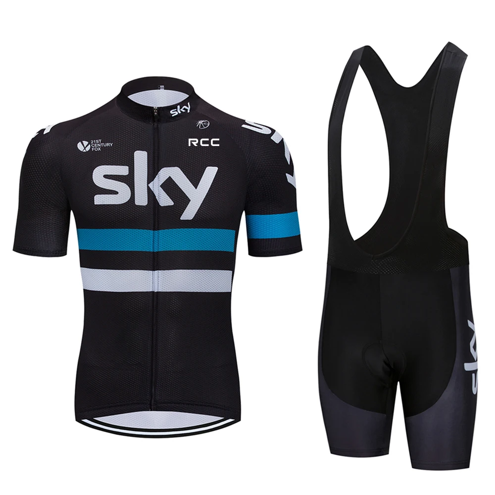 RCC sky Team Cycling Jersey Set 2024 Man Summer MTB Race Cycling Clothing Short Sleeve Ropa Ciclismo Outdoor Riding Bike Uniform 3