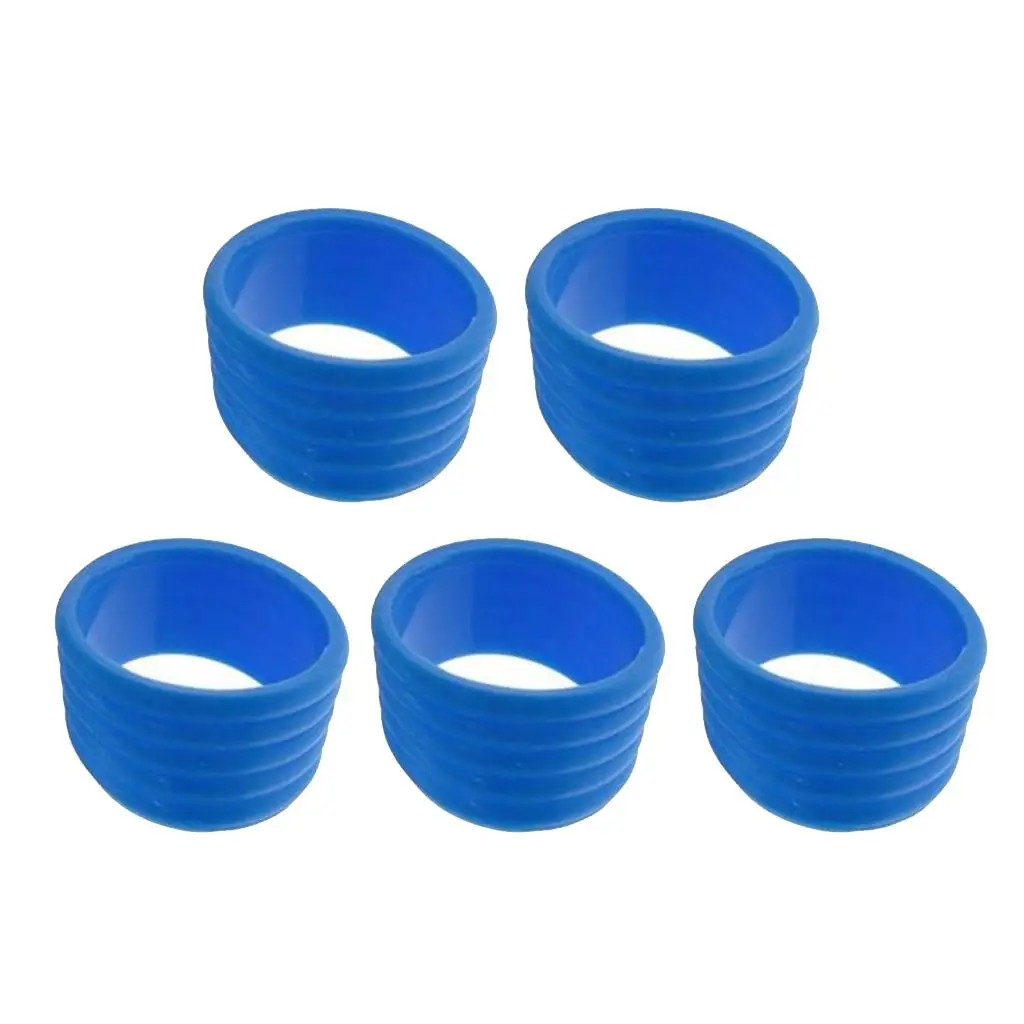 Set of 5 Tennis Racquet Grip Ring Sweat Absorbing Silicone Handle Fix Ring tennis accessories