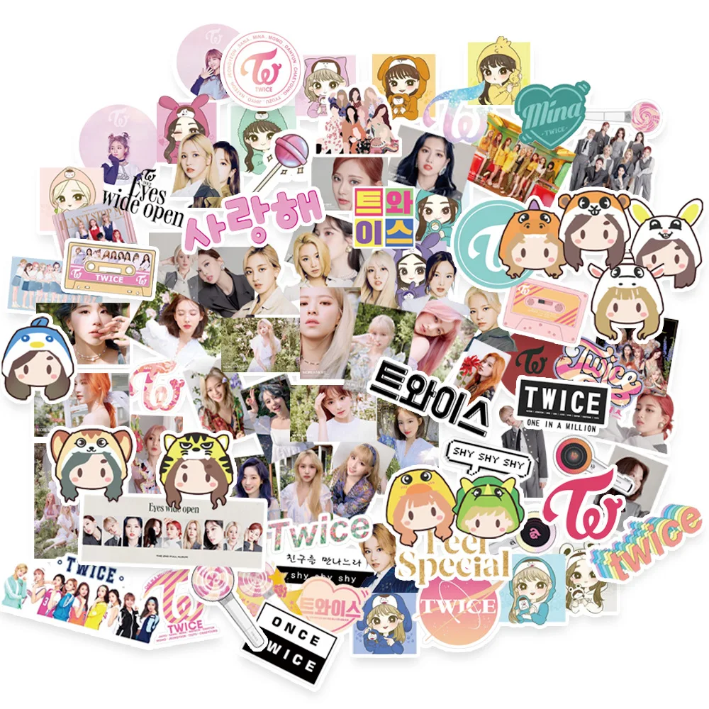 10/30/50PCS Popular NewJeans Girl Group Stickers Kpop Sticker Pack  Skateboard Decoration DIY Laptop Waterproof Graffiti Wholesal - AliExpress