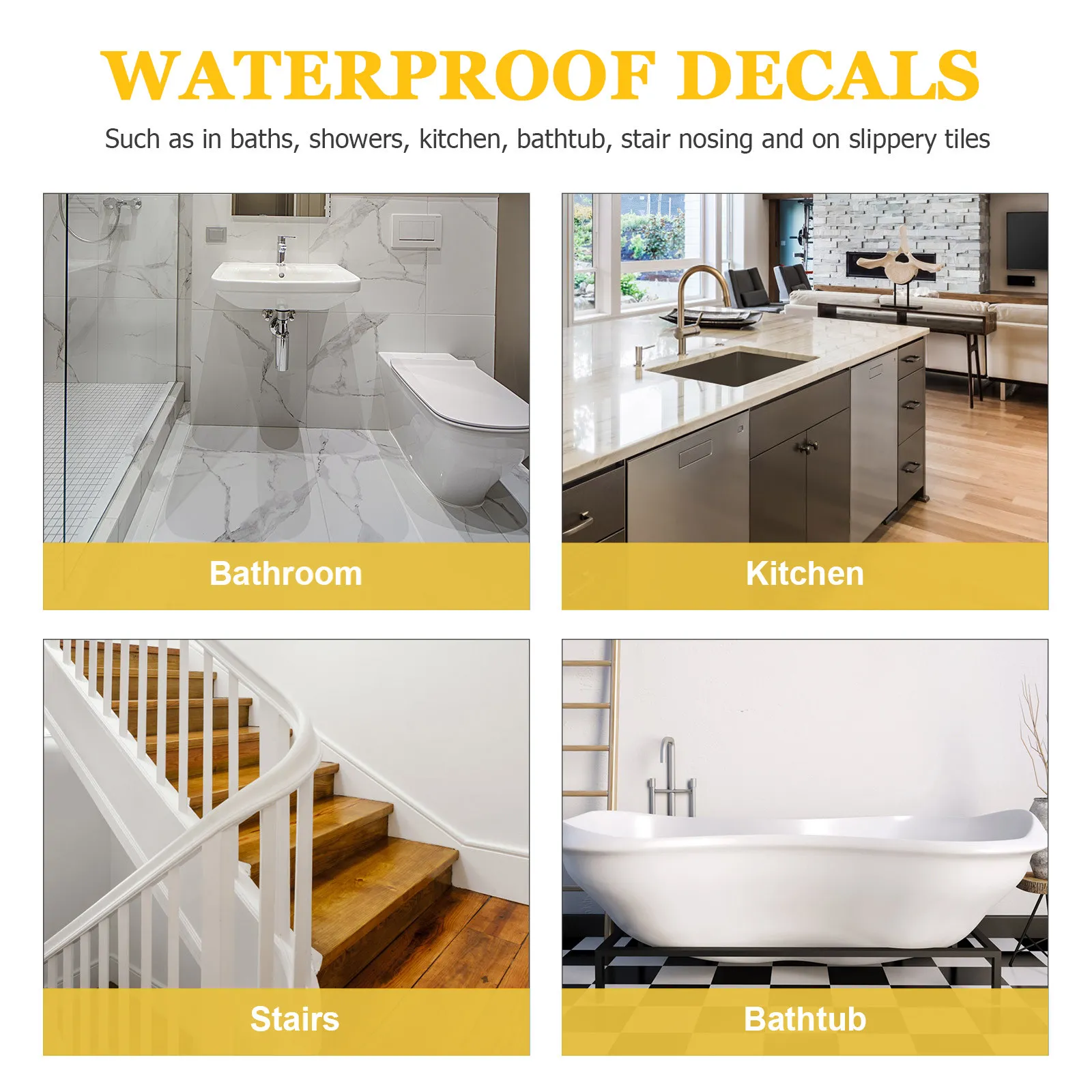 1 롤 간편하게 적용 가능한 투명 고무 미끄럼 방지 그립 테이프 (나무 계단용) 실내외 계단 디딤판 바닥 안전 테이프