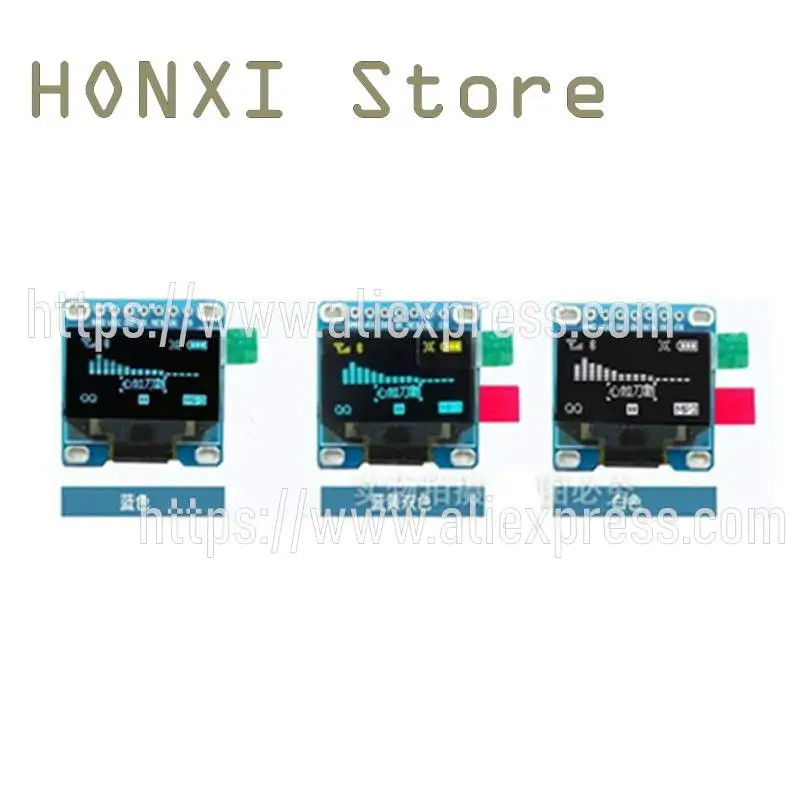 1PCS 0.96 7 needles blue yellow, blue white OLED display LCD module compatible with SPI/IIC 1pcs gy 291 adxl345 digital three axis acceleration of gravity tilt module iic spi transmission