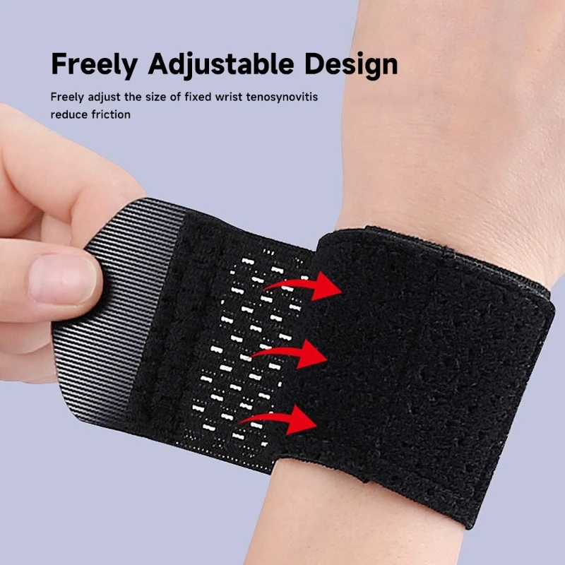 

Wrist Brace,Compression Wrist Strap Support One Size Adjustable Sports Wristband