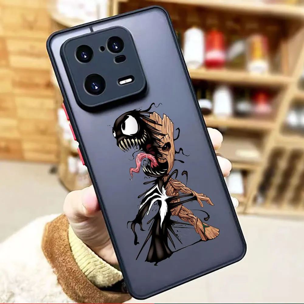 thumbnail image 1 of Funda mate para Xiaomi 13 12 12S 12T 11 11T 10 10T 10S 9 6X 5X PRO LITE 5G Funda Coque Capa Funda Marvel Comics Groot, 1 of 5