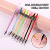 1PC Dual Heads Acrylic Metal Dotting Wax Pen Nail Brush Rhinestones Crystal Picking Nail Studs Dotter DIY Point Drill Nail Tools 1