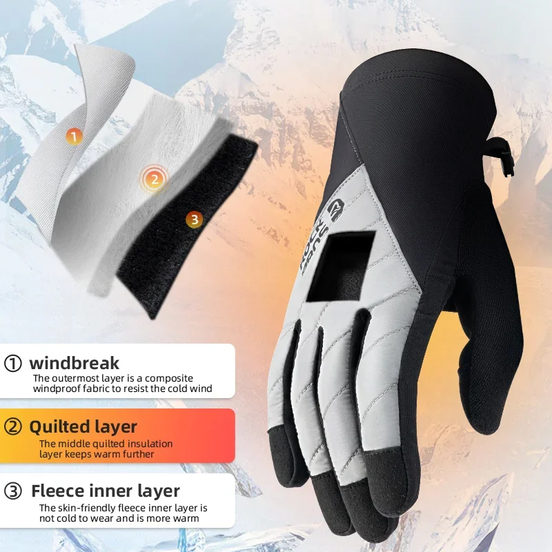 Cycling Gloves Touch Screen Windproof Thermal Warm For MTB Road Bike Motorcycle sport gloves