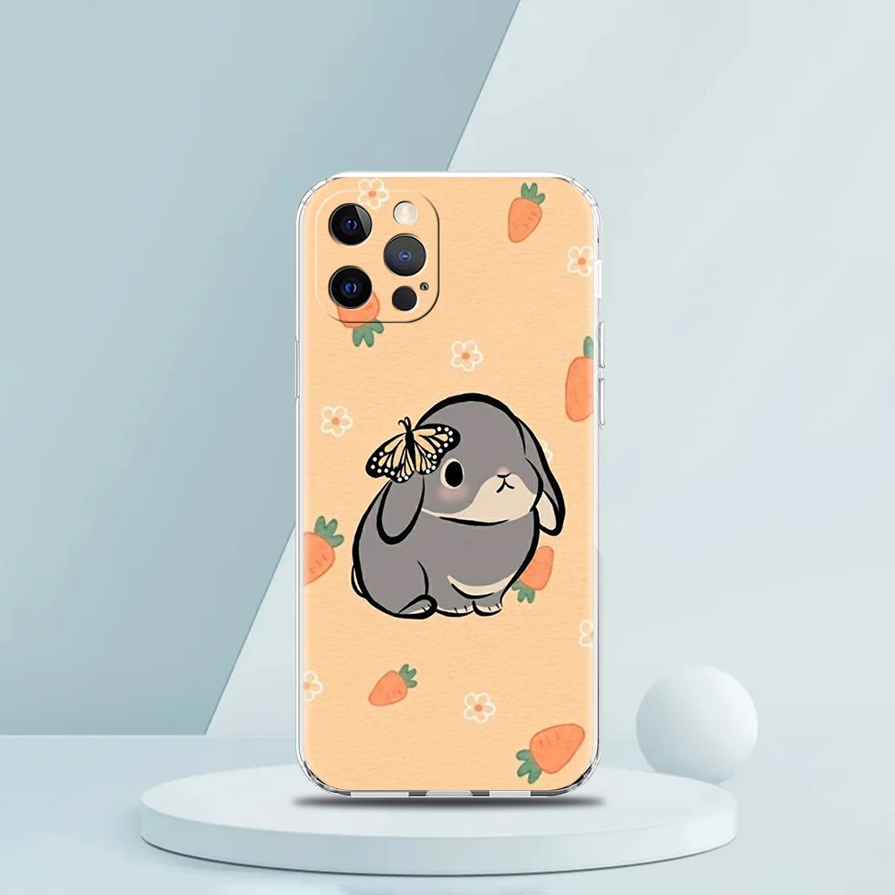 Colorful Rabbit Luxury Silicone Phone Case - Soft Clear Cover