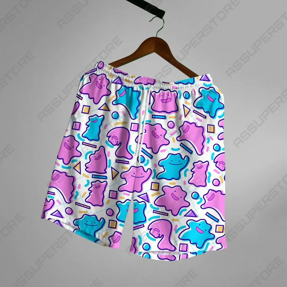 Men's Shorts Summer Shorts Casual Shorts Pocket Drawstring funny animal cartoon Breathable Short Fashion Streetwear beach pants 2