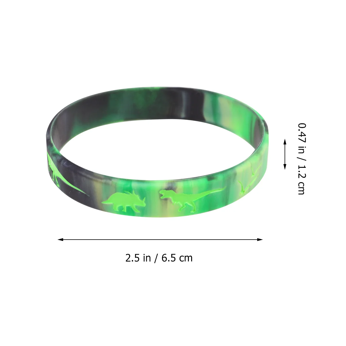 25 Pcs Party Bracelet Toy Wristbands Hand Chain Tape Silicone Dinosaur Straps Customized