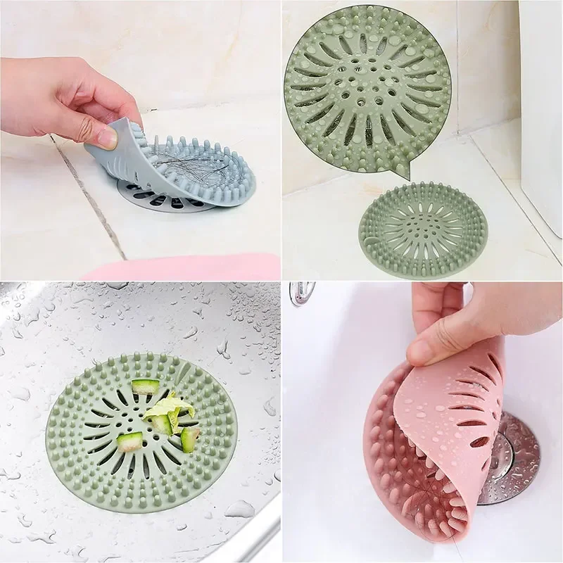 Sink Strainer 1Pc Sink Strainer Bathroom Sewer Filter Floor Drain Drain Hair Catcher Bath Shower Stopper Plug Anti Blocking Bathroom Products