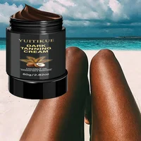 Crème accélérateur de bronzage foncé 80g, infusée à l'huile de noix de coco, favorise le bronzage naturel, hydratant, lotion corporelle pour le bronzage en plein air. 4